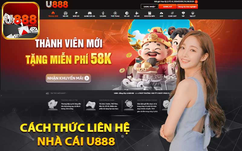 Cách thức liên hệ nhà cái U888