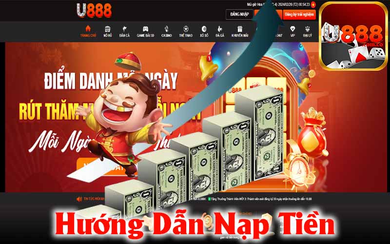 Hướng dẫn nạp tiền U888