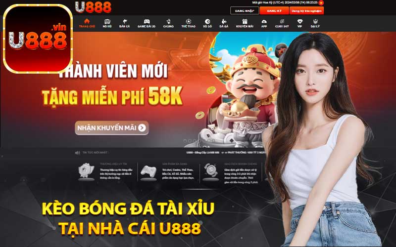 Kèo bóng đá tài xỉu tại nhà cái U888