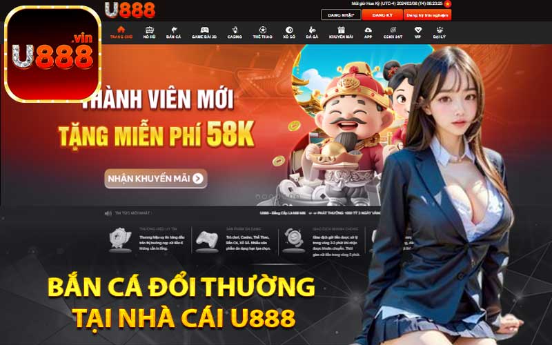 Bắn cá đổi thường tại nhà cái U888